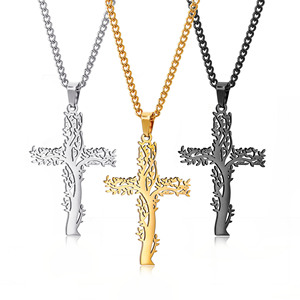 Collar con colgante <span class=keywords><strong>de</strong></span> árbol <span class=keywords><strong>de</strong></span> la <span class=keywords><strong>vida</strong></span> <span class=keywords><strong>de</strong></span> acero inoxidable religioso basado en la fe <span class=keywords><strong>de</strong></span> alta calidad - Product Image 1