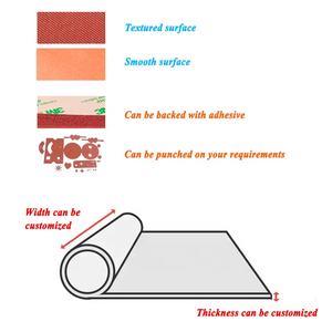 공장 공급 고온 저항 레드 폼 패드 실리콘 스폰지 시트 맞춤형 산업용 실리콘 폼 시트 - Product Image 2