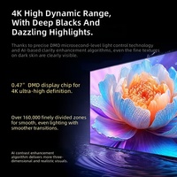 Projecteur laser 4K JMGO O3 PRO à ultra courte focale, 2600 lumens ISO, 10W*2 HIFI, Smart TV, faible latence, portable, de poche, automatique