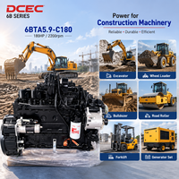 Motor Diésel SCDC DCEC 6BTA5.9-C180 de 180 HP, 5.9 L, 6 Cilindros, Refrigerado por Agua, Turboalimentado, para Maquinaria de Construcción