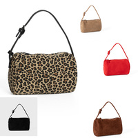 Sac bandoulière en daim pour femme, style rétro de luxe, sacs à main simples et décontractés, sacs à bandoulière pour femme avec logo personnalisé, faible MOQ