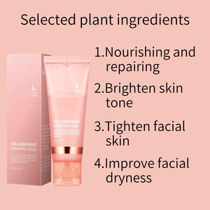 Maschera Viso Idratante Coreana Anti-Età con Collagene Idrolizzato e Vitamina C, per Tutti i Tipi di Pelle - Brand CLOVER <span class=keywords><strong>RENA</strong></span> - Product Image 4