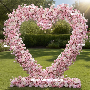 Dalian Chermy fiori <span class=keywords><strong>rosa</strong></span> Runner fiori fiori fiori artificiali Runner <span class=keywords><strong>rosa</strong></span> per la decorazione di nozze - Product Image 6