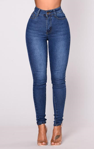 Jeans <span class=keywords><strong>Colombianos</strong></span> Auténticos para <span class=keywords><strong>Mujer</strong></span>, Cintura Alta, Color Azul Claro, Ajustados, Retro, Color Sólido, Efecto Levanta Glúteos, <span class=keywords><strong>Pantalones</strong></span> Vaqueros Moldeadores - Product Image 4