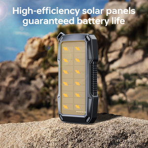 High <b>Power</b> LED Camping Lantern with Solar Charging 10000mAh Fast Wireless Charger Ideal for BBQ and Hiking - Product Image 3