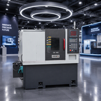 Tour CNC à banc incliné compact avec banc incliné à 30 degrés et base en fonte HT300 pour composants tournés en série et broches de précision