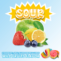 Amos Bonbons à la réglisse Saveur de fruits Sour Strip Chewing Fruit Saveur Sour Rainbow Rolls Gummy Candy