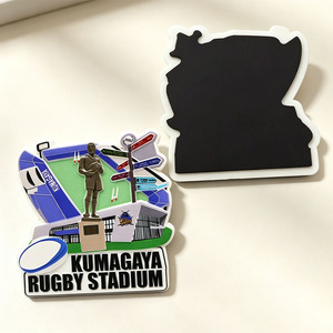Wholesale OEM ODM Full Color Print Fridge Magnet Custom Square Die Cut <b>Rugby</b> Sports Club Souvenir Keepsake - Product Image 2