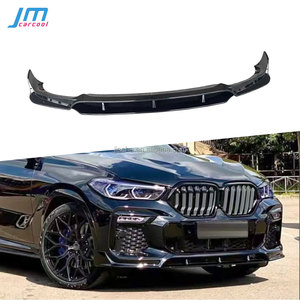 ABS Gloss Black Carbon Look paraurti anteriore Spoiler per <span class=keywords><strong>BMW</strong></span> X6 G06 M <span class=keywords><strong>Sport</strong></span> 2020-2023 labbro anteriore a quattro sezioni Car Styling - Product Image 1