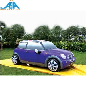 Modello Gonfiabile Galleggiante di Auto Viola Replica di Pallone Gonfiabile a Forma di Moto per Parate ed Esposizioni - Product Image 1