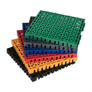 Revêtement de sol B2B <span class=keywords><strong>en</strong></span> PP antidérapant à emboîtement, motif losanges de 4 cm, design moderne, pour garages, entrepôts et applications mécaniques - Product Image 1