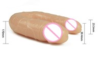 Dildo double tête en forme de U, simulation réaliste, en TPE souple, pour femmes, masturbateur pour femmes, jouets sexuels pour lesbiennes et gays, vente chaude