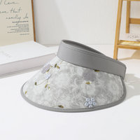 Gorra Deportiva Unisex al por Mayor, Estilo Chino, con Flores 3D, Hueca, Anti-UV, de Ala Ancha, Transpirable y Cómoda