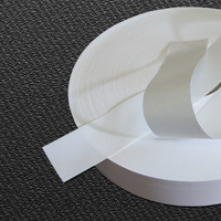 Rouleau d'étiquettes en tissu de ruban de taffetas de nylon d'impression par transfert thermique pour l'étiquette de soin de lavage de vêtement