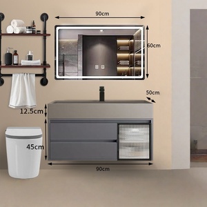 ตู้ห้องน้ำพร้อมอ่างล้างหน้าแบบรวมในตัว - Product Image 5