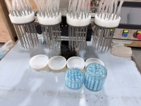 Machine de remplissage cosmétique 4 couleurs pour pâtes multicolores, crèmes à motifs, baumes à lèvres et produits de soin de la peau