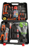 Ensemble d'outils de réparation automobile sans fil professionnels pour la maison, 111 pièces