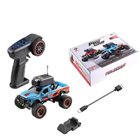 Auto RC Big Foot 1:64 con Telecamera HD WIFI FPV, 3 Velocità Regolabili, Controllo Doppio tramite APP e Telecomando, Luci LED, Giocattolo in Scatola
