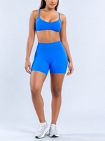 Ensemble de yoga QIFA 0322+0301 pour femmes : soutien-gorge de sport + short push-up, vêtements de fitness, vêtements de sport, vêtements de course à pied, Conjunto De Yoga