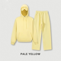 Nouvelle Tendance 2026 : Ensemble Survêtement Homme en Coton Lourd 345 g/m² – Sweat à Capuche et Pantalon de Survêtement Personnalisables avec Yeux
