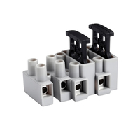 BELEKS Bornes de connecteur électrique sécurisé à 4 broches Borniers de câblage industriels réutilisables avec supports de fusible