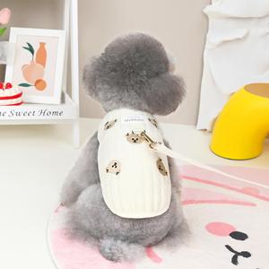 Ropa para Mascotas al por Mayor, Chaleco Grueso de Otoño e Invierno para Perros Teddy, Pomeranian y Perros Pequeños - Correa e Invierno - Product Image 5