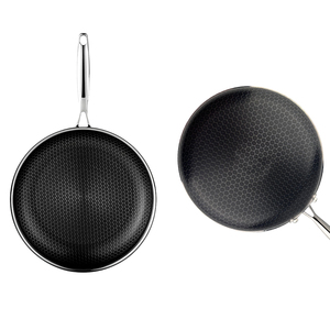 Nhà Máy ouality mutilaver 5-ply thép không gỉ 304 dễ dàng làm sạch không dính sâu frving Pan mà không cần nắp cho nhà hàng nhà bếp - Product Image 6