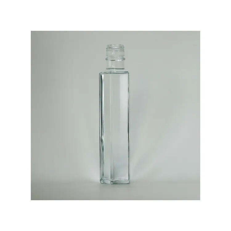Wholesale luxury shape small 250ml 100ml glass wine bottles with cap