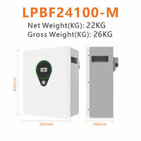 Système de stockage de batterie domestique Felicity Solar PV Plus 24V 100Ah LiFePO4 avec garantie de 5 ans et sortie de 3000W