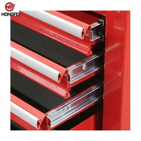 Coffre à outils HONGFEI à 6 tiroirs, robuste, en métal, verrouillable, usine certifiée BSCI, pour garage, atelier, chariot à outils, fabricant OEM ODM