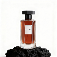 Flacon de parfum cylindrique hexagonal de luxe 50 ml 100 ml en verre avec couvercle, vaporisateur et emballage cadeau personnalisé haut de gamme