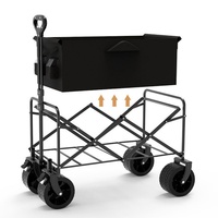 Chariot de camping pliable portable pour enfants, remorque inclinable pour pique-nique en plein air, camping et présentation de stand de marché nocturne en Chine