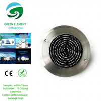 Projecteurs LED RGB étanches IP68 pour piscine, 8 mm, plats, fins, à montage mural, 12 V CA, en acier inoxydable, à intensité variable, télécommande, usage résidentiel