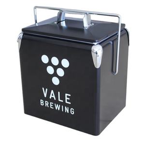 Metal cooler box auto frigorifero portatile dispositivo di raffreddamento del ghiaccio di pesca all'aperto fresco scatola di piccole dimensioni di ghiaccio Incubatore - Product Image 1