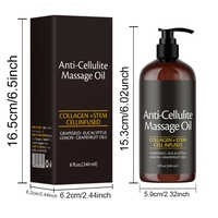 Huile de massage corporel anti-cellulite raffermissante et amincissante multi-usage pour adultes, infusée au citron, huile essentielle composée pour SPA
