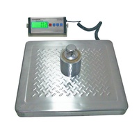 Timbangan Digital Platform Baja Tahan Karat Tugas Berat Kapasitas 150KG 660 Pound Ketepatan Baca 3,5 Ons