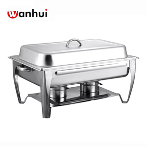ชามอุ่นอาหารสแตนเลสพร้อมที่จับสำหรับใช้ในร้านอาหารดีไซน์ก้นต่างๆ - Product Image 3