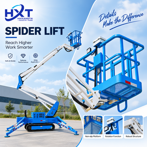 12m 16m 18m 24m Hydraulic <strong>Tracked</strong> Spider Man Lift Electric Telescopic Crawler Towable Boom Lift <strong>Cherry</strong> <strong>Picker</strong> - Product Image 4