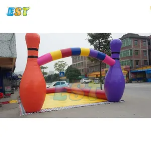 Inflatable bowling football pitch Portable Inflatable Soccer Field for Sports Events