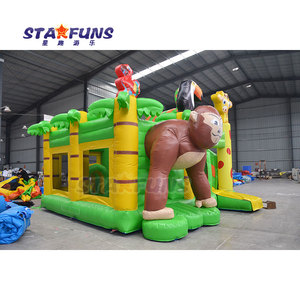 Populaire personnalisé gonflable singe Jungle thème Combo toboggan singe gonflable rebond maison Jungle <span class=keywords><strong>château</strong></span> plein d'entrain <span class=keywords><strong>à</strong></span> <span class=keywords><strong>vendre</strong></span> - Product Image 2
