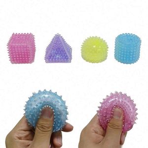 TPR Material Spiky Shape Squeeze Ball with Slow Rebound for Children's <b>Hand</b> Relaxation and Tension Release Fidget Toy - Product Image 4