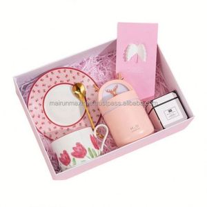 Wholesale Glass Coffee Mug & Tea Cup <b>Gift</b> Set <b>for</b> Women-Birthday Wedding Corporate Giveaway Silk Screen Printed Personalization - Product Image 2