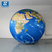 Planète géante gonflable de la terre gonflable gonflable faite sur commande de planète avec la LED pour la décoration d'art