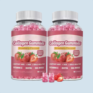 OEM Etiqueta Privada suplemento 3 a 1 complejo suplementos vitamina C biotina mar musgo gomitas para la piel - Product Image 1