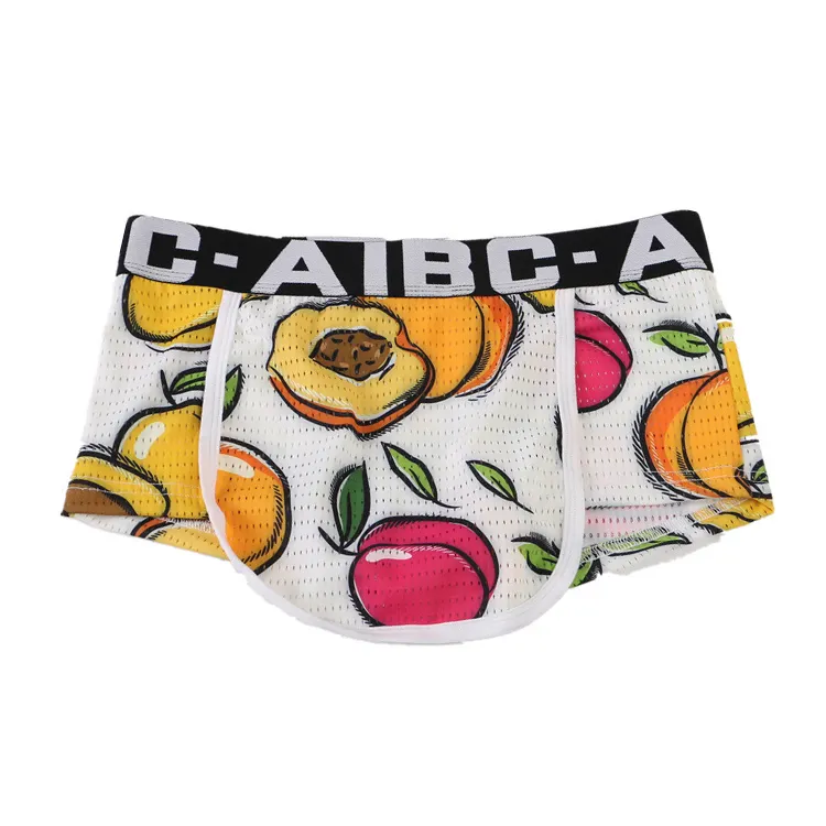 Heet Verkoop Mesh Zomer Boxers Shorts Heren Ademend Mode Boxers Ondergoed