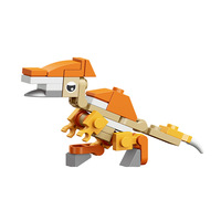 Nuevo XINGLE Juego de Bloques de Construcción de Dinosaurio Tiranosaurio Rex para Niños, Escala 1:150, Plástico ABS, Educativo, DIY, 12 Piezas, 5-7 Años