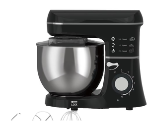 <span class=keywords><strong>Robot</strong></span> pâtissier électrique entièrement automatique Home Chef, bol mélangeur 4L en acier inoxydable, support/plan de travail, 10 vitesses, crochet pétrisseur, batteur à œufs - Product Image 2