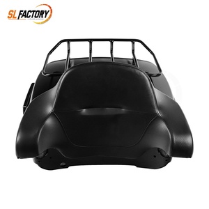 Gloss <strong>Black</strong> Motorcycle 13.7" King Size Tour Pak <strong>Trunk</strong> W/<strong>Black</strong> Latches/Rack Fit for Harley Touring Road Street Glide 2014-2023 - Product Image 5