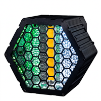 Effet de fond 200W, projecteur LED RGBW octogonal à profil en aluminium, boîtier métallique, contrôle DMX512, IP33 pour soirées disco/club