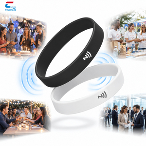 Pulsera de Silicona Ecológica con Etiqueta RFID Mini Impermeable, Brazalete NFC, Tarjeta de Presentación Digital para Redes Sociales, Gran Venta - Product Image 1